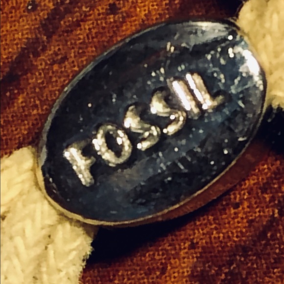 A Fossil adjustable braided tan bracelet - Picture 2 of 2